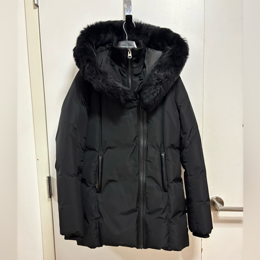 Mackage size 14 girls. Black.  Worn a couple of times.